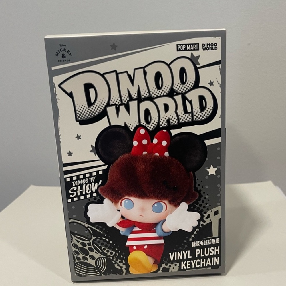 POPMART Disney Dimoo World Vinyl Plush Keychain Chip and Dale - Picture 2 of 7